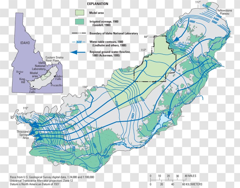 Map Water Resources Ecoregion Plan Elevation - Scientific Transparent PNG