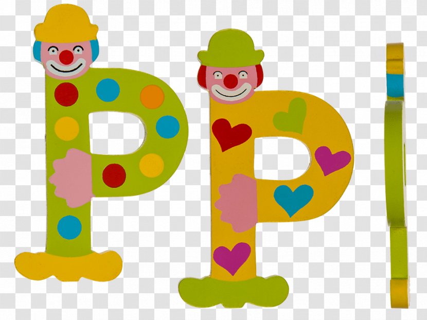 Clip Art Clown Toy Line Infant - Performing Arts - Letter P 3d Transparent PNG
