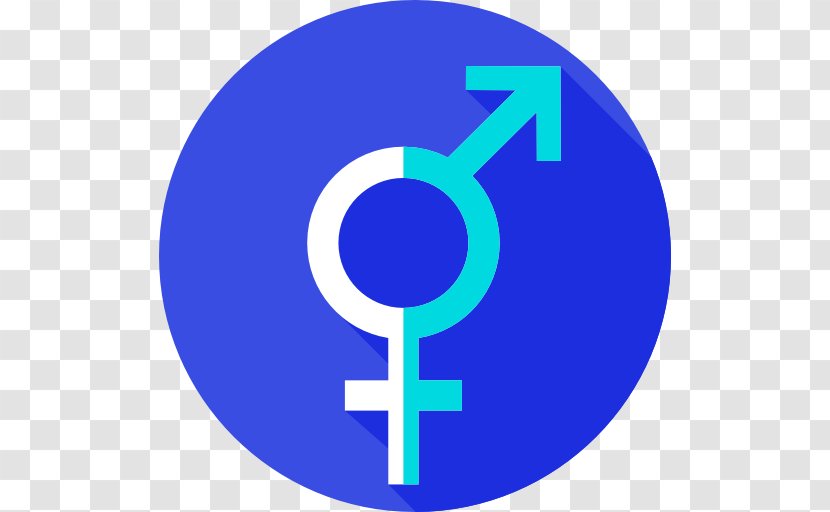 Font - Blue - Gender Icon Transparent PNG