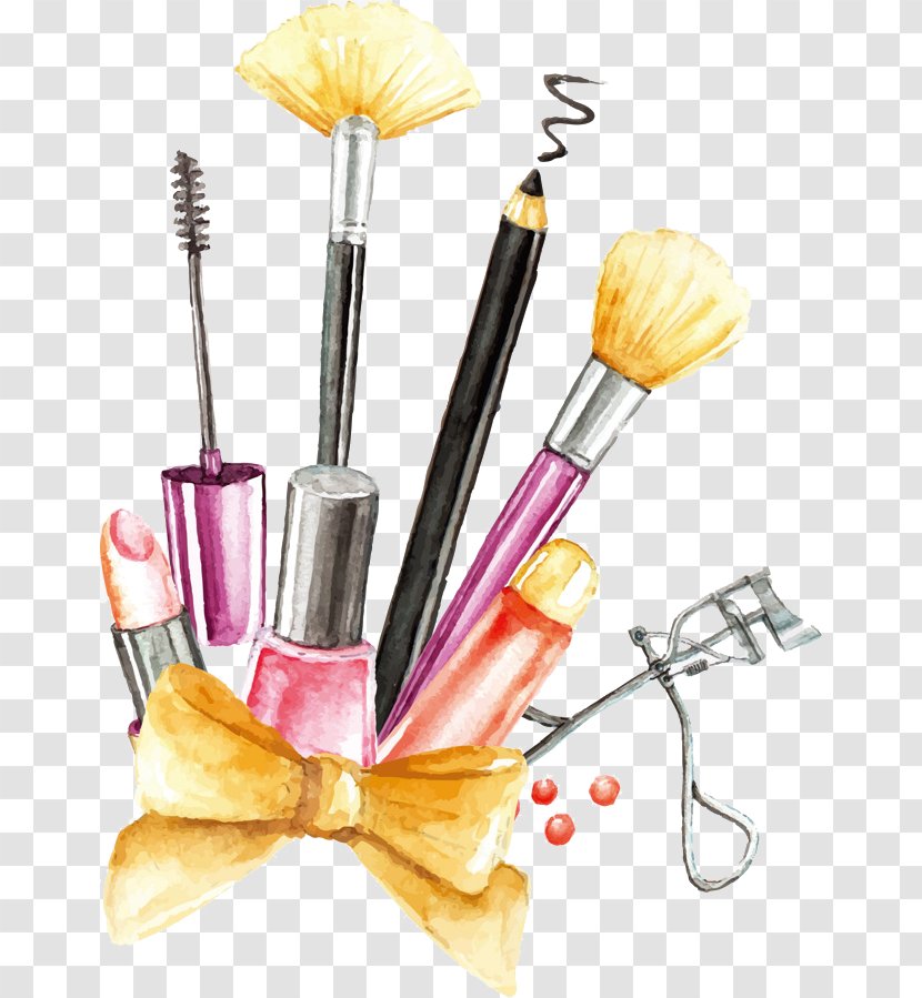 Make-Up Brushes Cosmetics Paint Eye Shadow - Drawing - Painting Transparent PNG