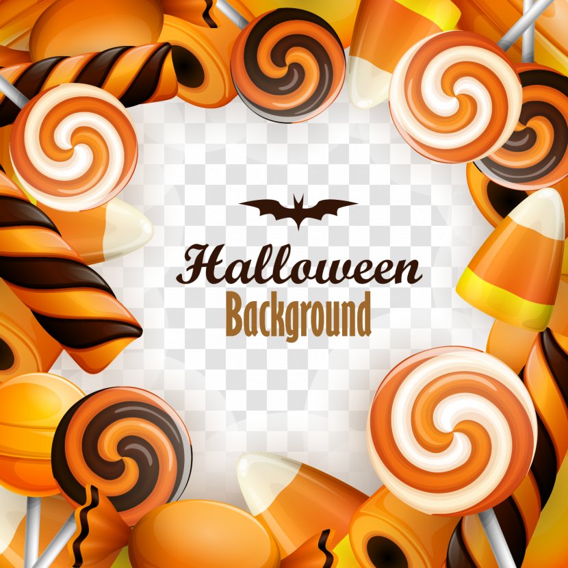 Halloween Euclidean Vector Candy - Pumpkin - Colorful Transparent PNG