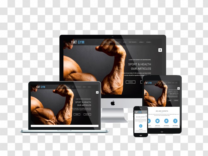 Responsive Web Design Template Joomla Fitness Centre - Smartphone - Gym Transparent PNG