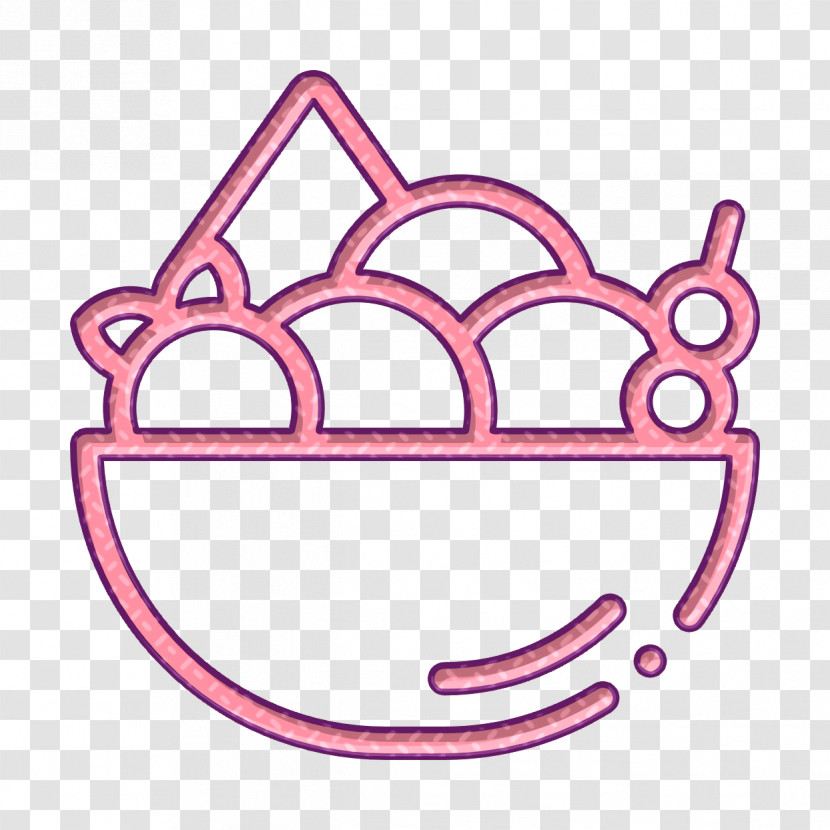 Bowl Icon Summer Food And Drinks Icon Fruit Bowl Icon Transparent PNG