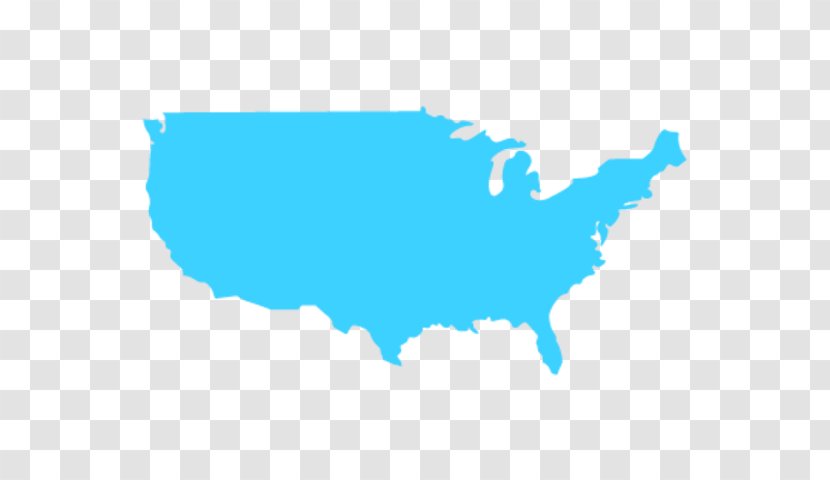 United States Choropleth Map U.S. State Royalty-free - Aqua Transparent PNG