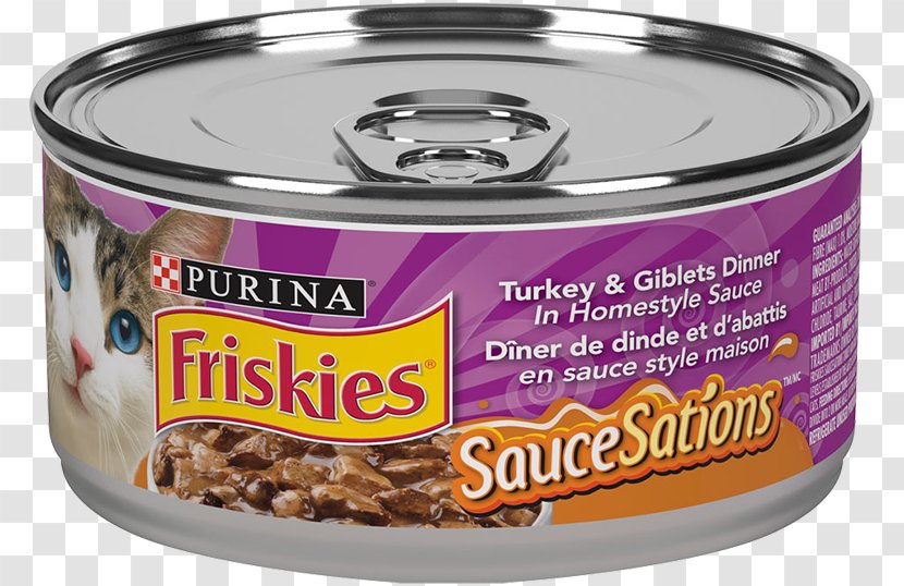 Cat Food Gravy Turkey Friskies - Dish Transparent PNG