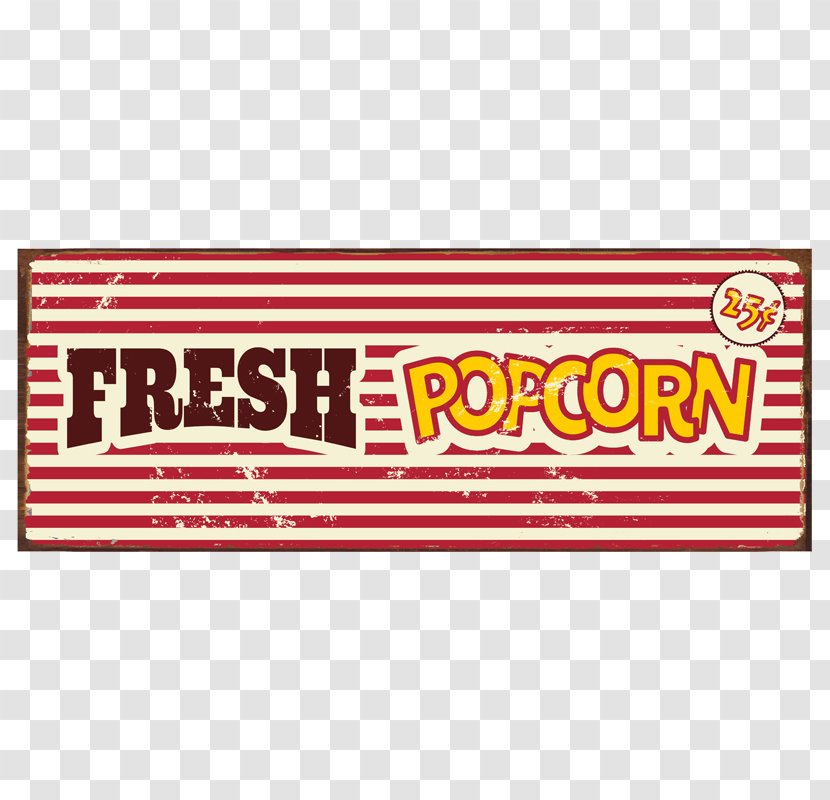 Popcorn Cinema Food Metal Den - Logo - Sign Transparent PNG