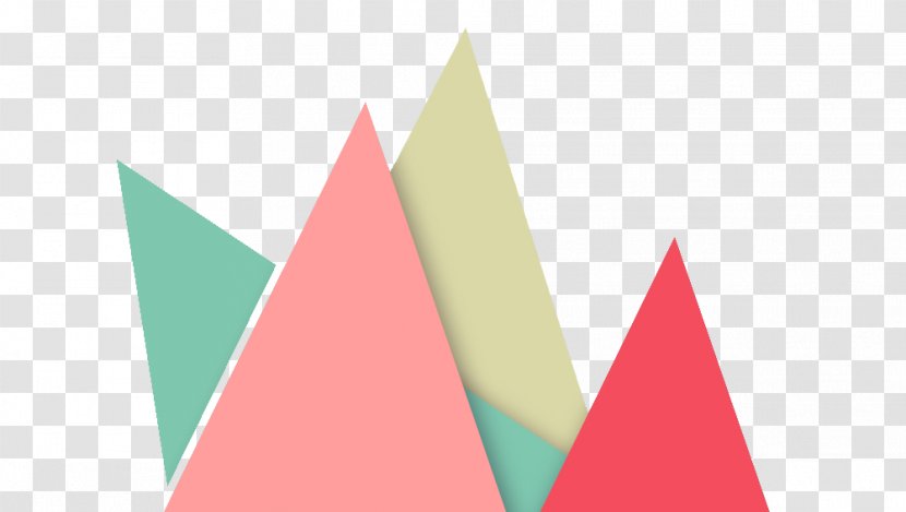 Triangle Graphic Design Pattern - Pink - Color Geometric Transparent PNG
