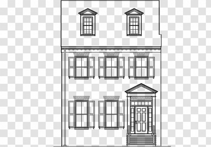 Floor Plan Window Architecture House Facade - Drawing Transparent PNG