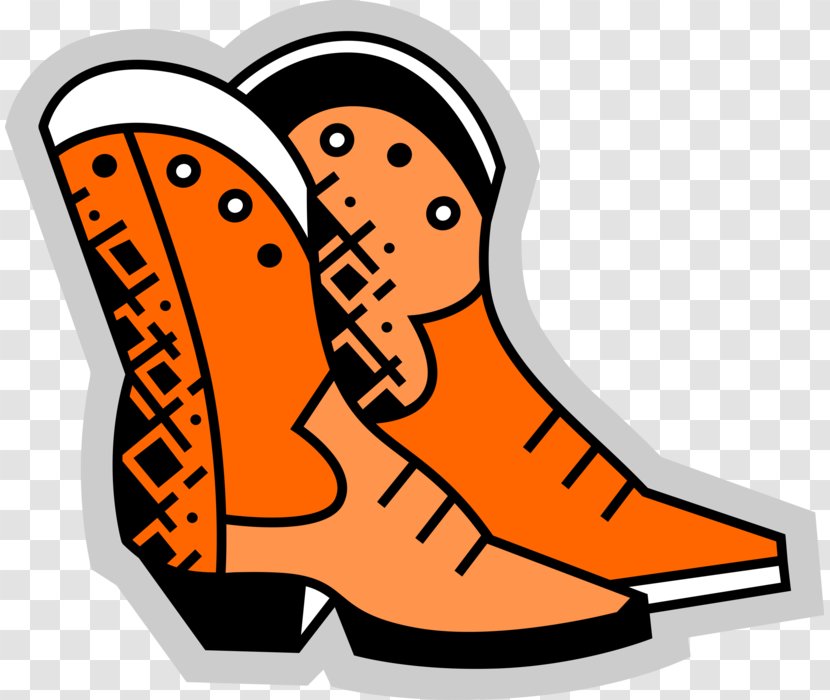 Shoe Clip Art Cowboy Boot - Footwear Transparent PNG