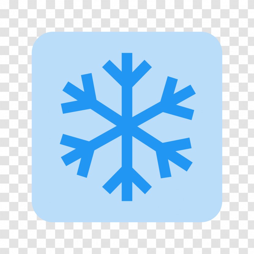 Snowflake Winter - Electric Blue Transparent PNG