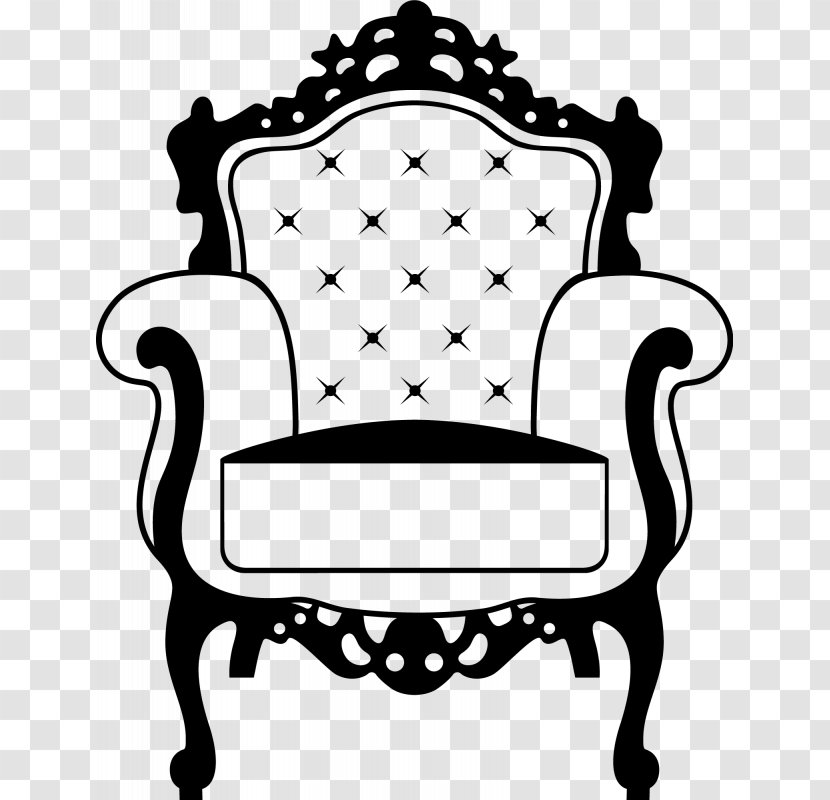 Fauteuil Chair Furniture Silhouette - Vinyl Group Transparent PNG