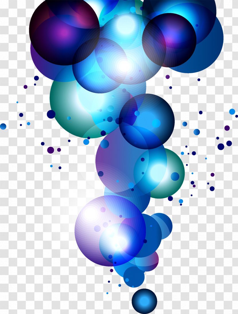 Bubble Euclidean Vector Blue - Color - Colorful Technology Background Transparent PNG