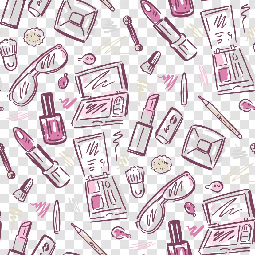 Cosmetics Drawing Beauty Clip Art - Fashion - Vector Lipstick Background Transparent PNG