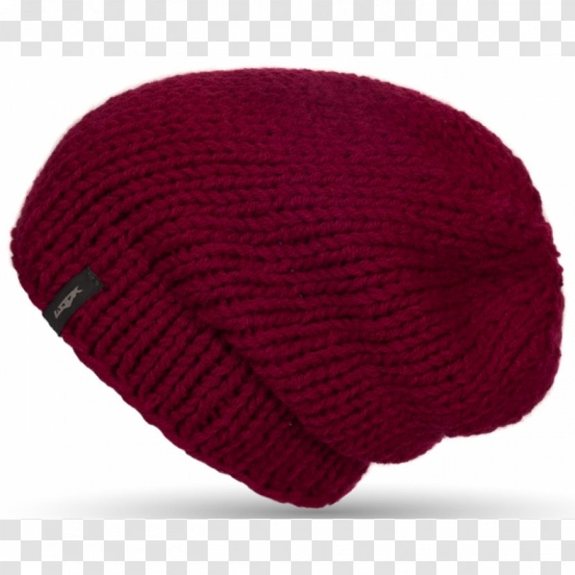 Woolen Knit Cap Beanie - Magenta Transparent PNG