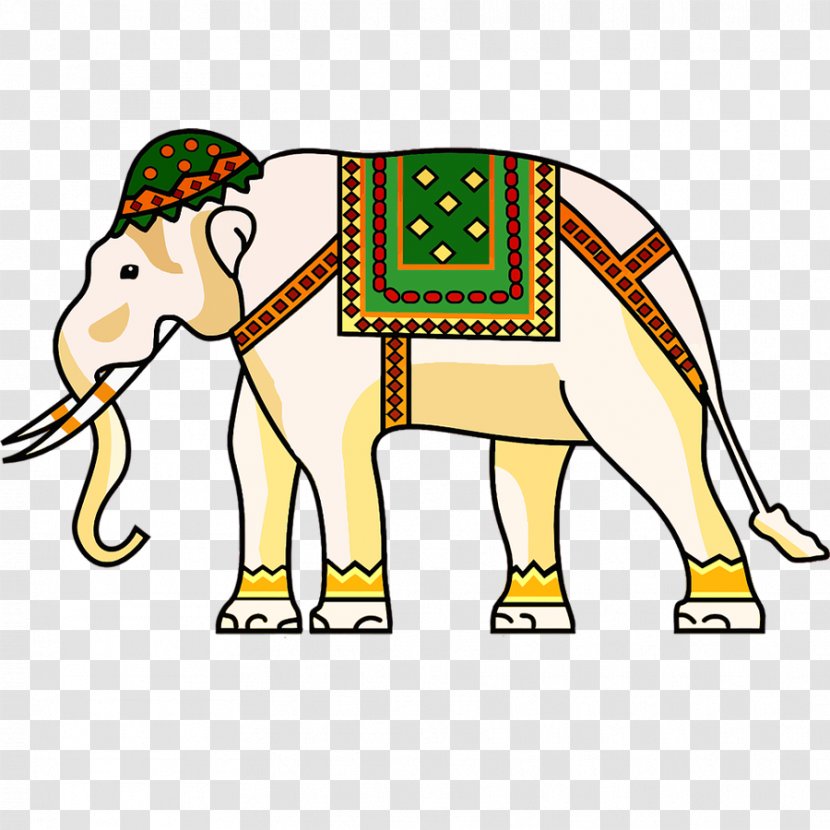 Indian Elephant Ornament Clip Art - African - Thai Wind Transparent PNG