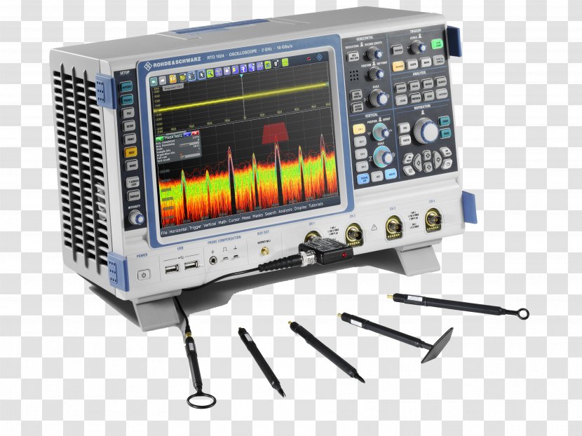 Digital Storage Oscilloscope Rohde & Schwarz Gigahertz Data - Spectrum Analyzer - Rto Transparent PNG