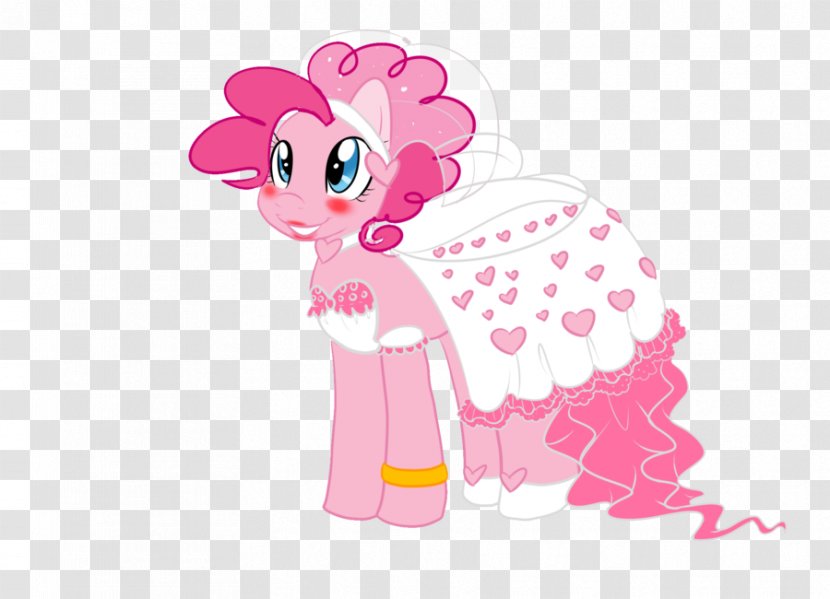 Pony Pinkie Pie Wedding Dress Rainbow Dash - Silhouette Transparent PNG