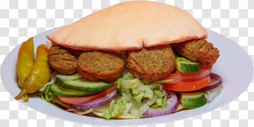 Falafel Hamburger Fast Food Veggie Burger Breakfast Sandwich - Kebab Transparent PNG