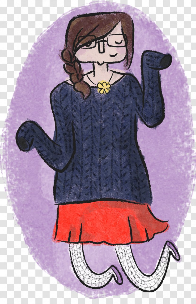 Cartoon Violet Character - Fiction Transparent PNG