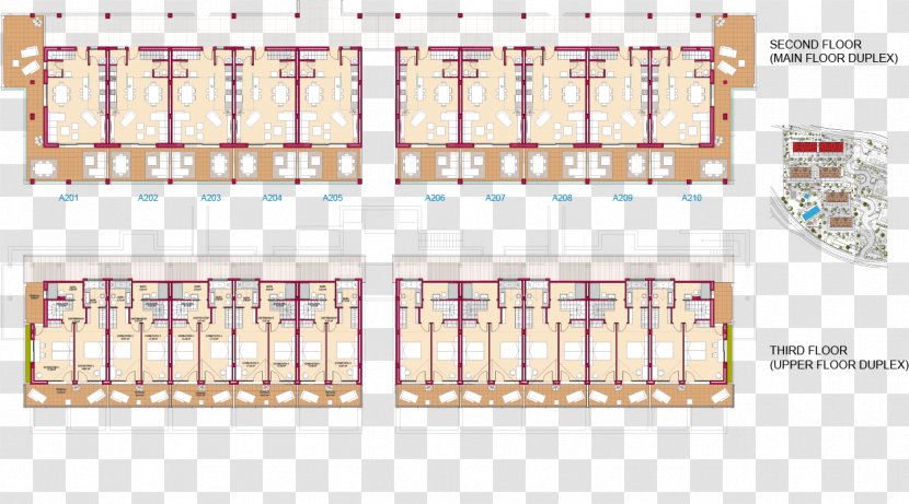 Floor Plan Apartment House - Architectural - Ocean Transparent PNG