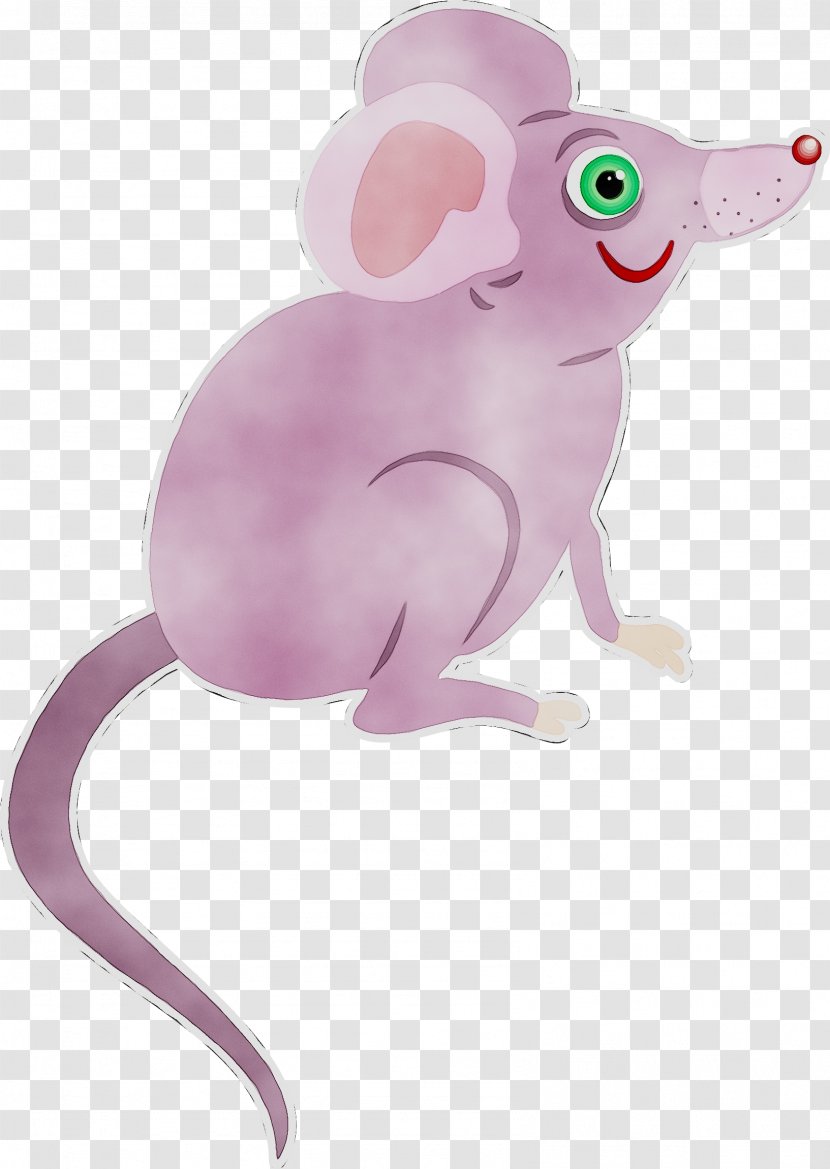 Computer Mouse Pink M Snout Action & Toy Figures Animal - Pest Transparent PNG