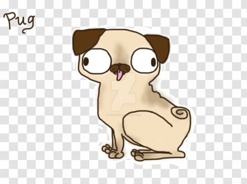 Pug Puppy Dog Breed Cartoon Drawing - Frame Transparent PNG