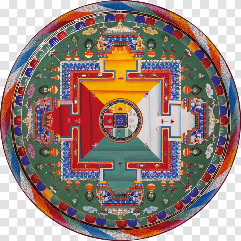 Mandala Tibet Vajra Circle Guhyasamāja Tantra - Tibetan Medicine Transparent PNG