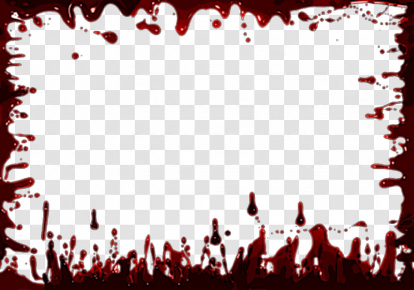 Blood Thepix Shapes FREE - Cartoon - Frame Background Transparent PNG