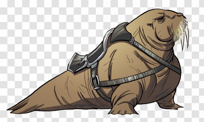 Walrus Sea Lion Dog Cartoon Drawing - Seals Transparent PNG