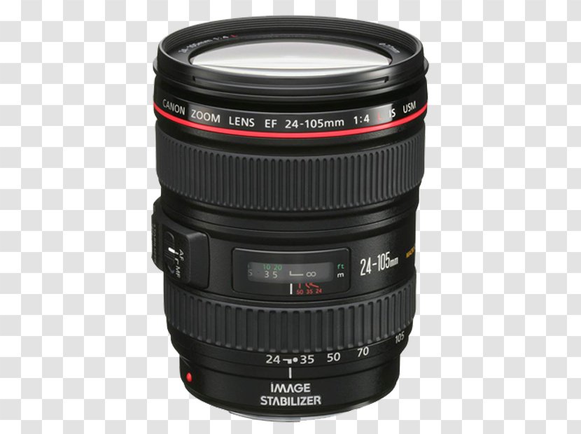 Canon EOS EF Lens Mount 24–105mm Digital SLR Zoom 24-105mm F/4.0 - Camera Transparent PNG
