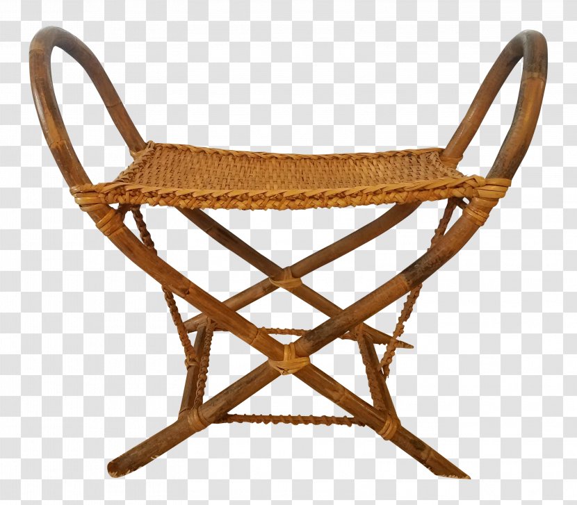 Furniture Bench Chair Wicker Seat Transparent PNG