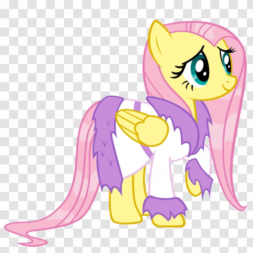 Fluttershy Pony Horse DeviantArt - Cartoon - Wet Transparent PNG