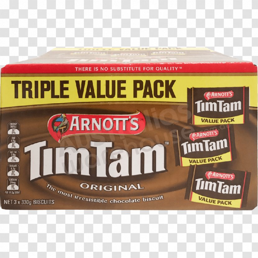 Tim Tam Chocolate Chip Cookie Arnott's Biscuits Wafer - Flavor Transparent PNG