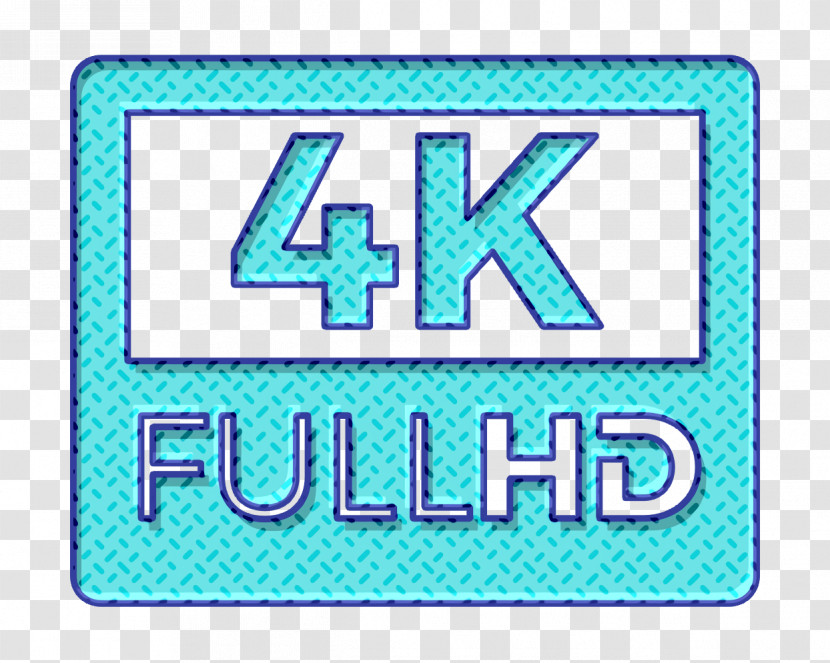 Cinema Icon 4K FullHD Icon Technology Icon Transparent PNG