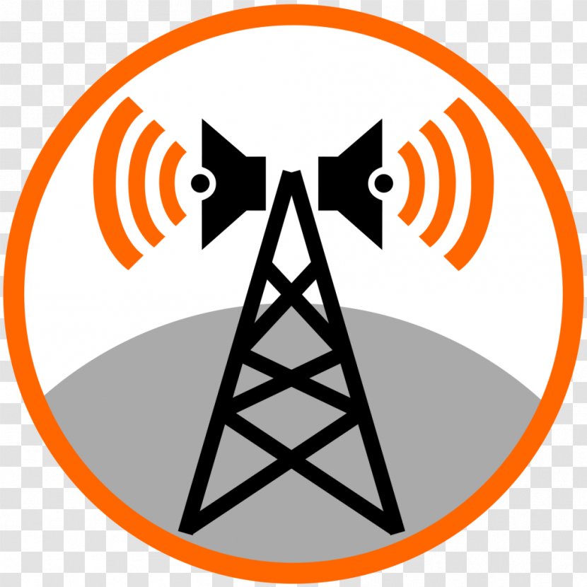 Telecommunications Tower Cell Site Clip Art - Sign - Radio Transparent PNG