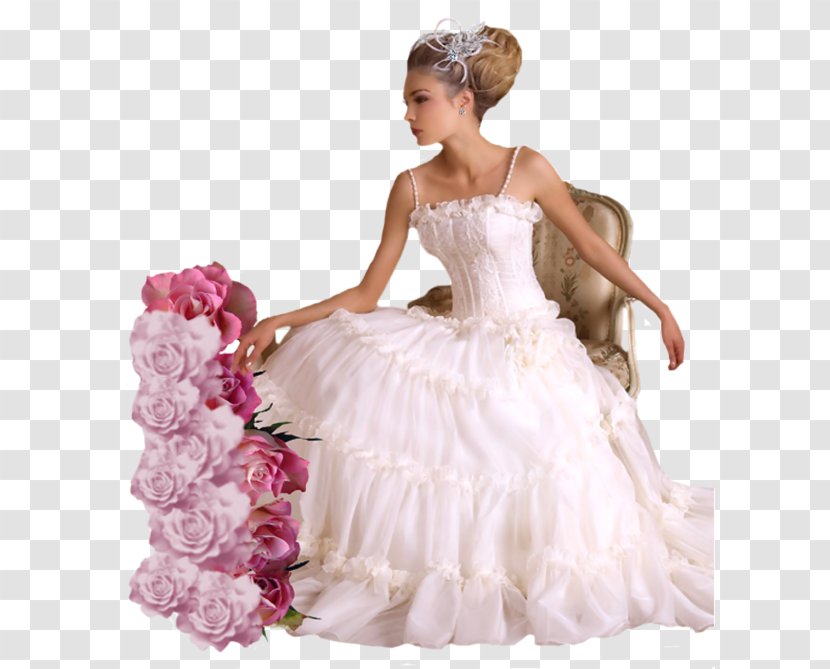 Bride Wedding Dress Marriage Fashion Designer - Frame Transparent PNG