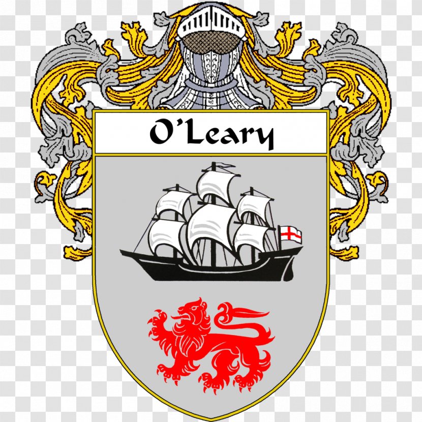 Coat Of Arms Spain Crest Family Surname - Irish Transparent PNG