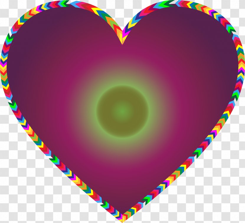 Color Heart Rainbow Clip Art - Silhouette Transparent PNG