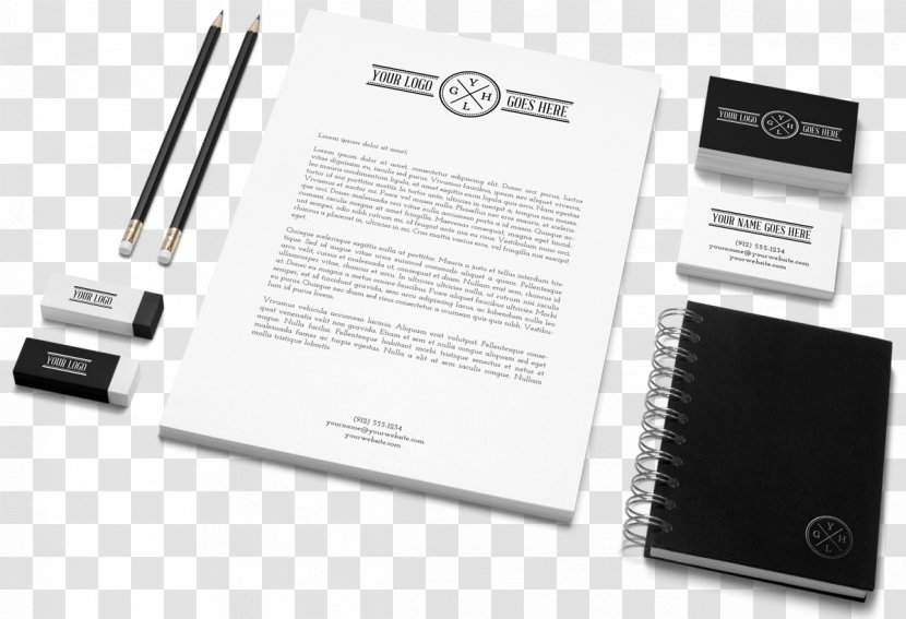 Paper Mockup Corporate Identity Graphic Design - Stationery Transparent PNG