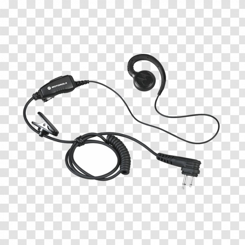 Motorola HKLN4604 RLN6423 Headphones Microphone Push-to-talk - Headset - Walkie Talkie Transparent PNG