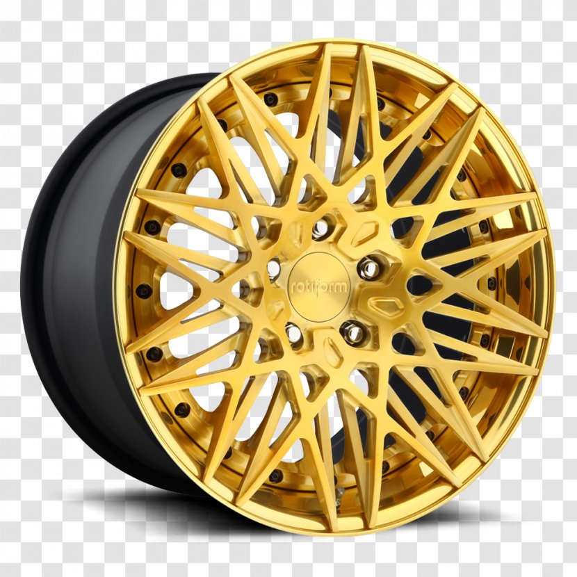 Car Rim Import Wheels Forging Porsche - Gold - Brushed Transparent PNG