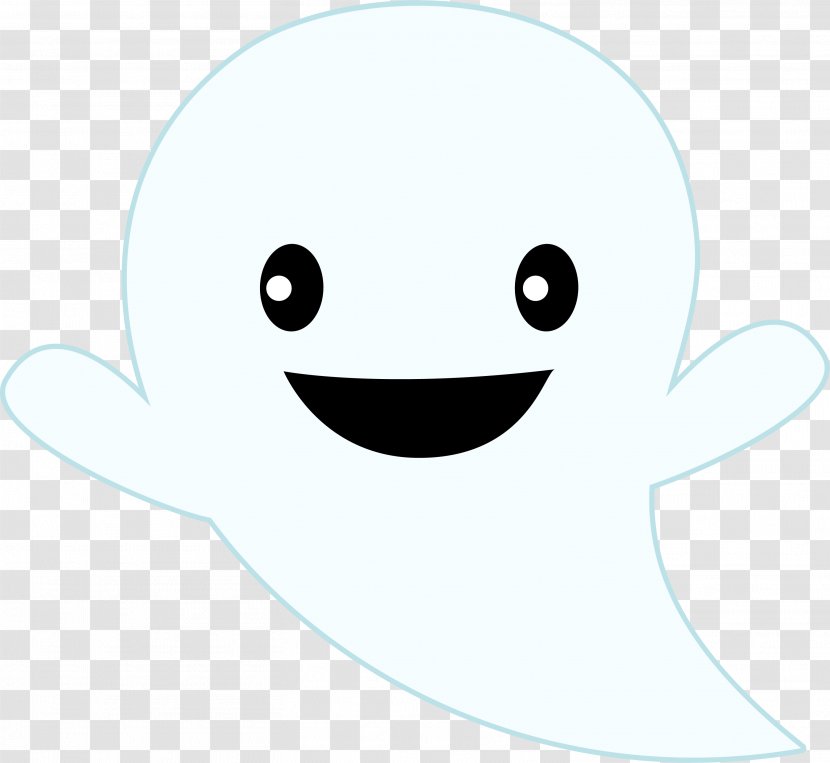 Smiley Beak Thumb - Cartoon - Little Fresh White Ghost Transparent PNG