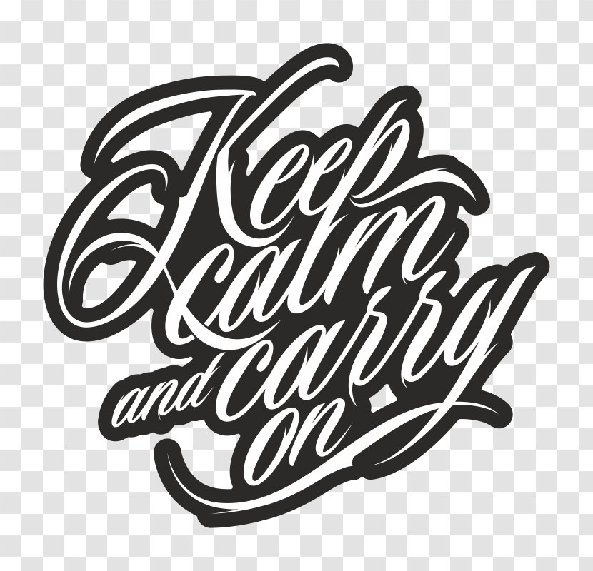 Mockup Logo Computer .de - Calligraphy - Keep Calm And Carry On Transparent PNG