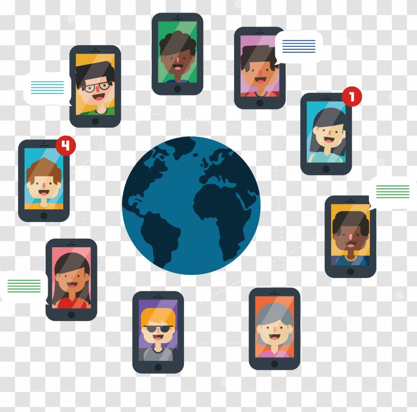 Software Internet WeChat Information - Vector Global Social Life Mobile Illustration Transparent PNG