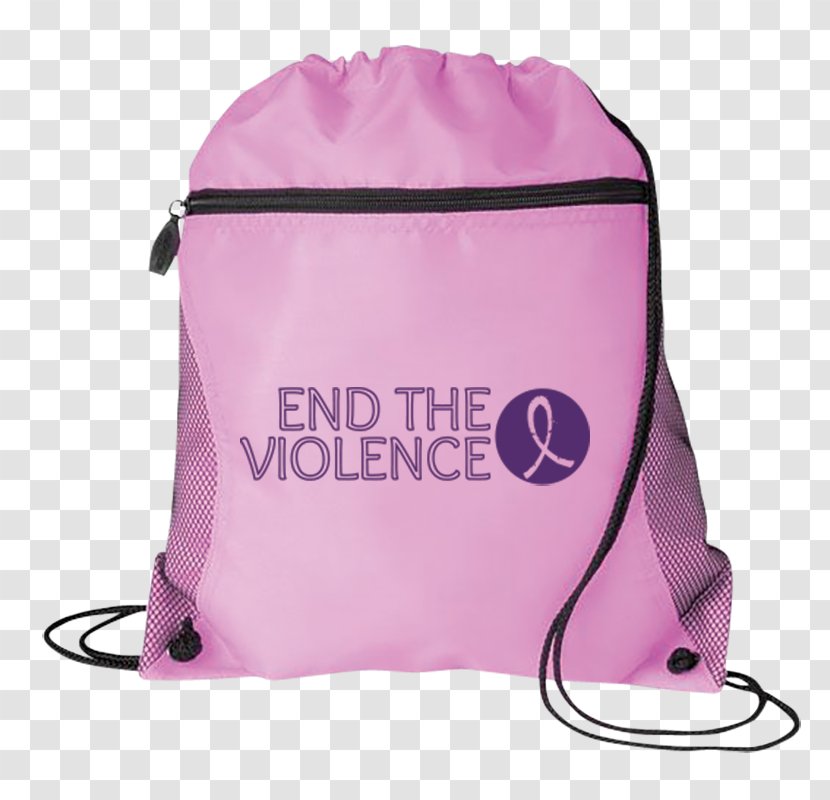 Drawstring Bag Backpack Zipper Pocket - Pink - Teal Lime Green Backpacks Transparent PNG