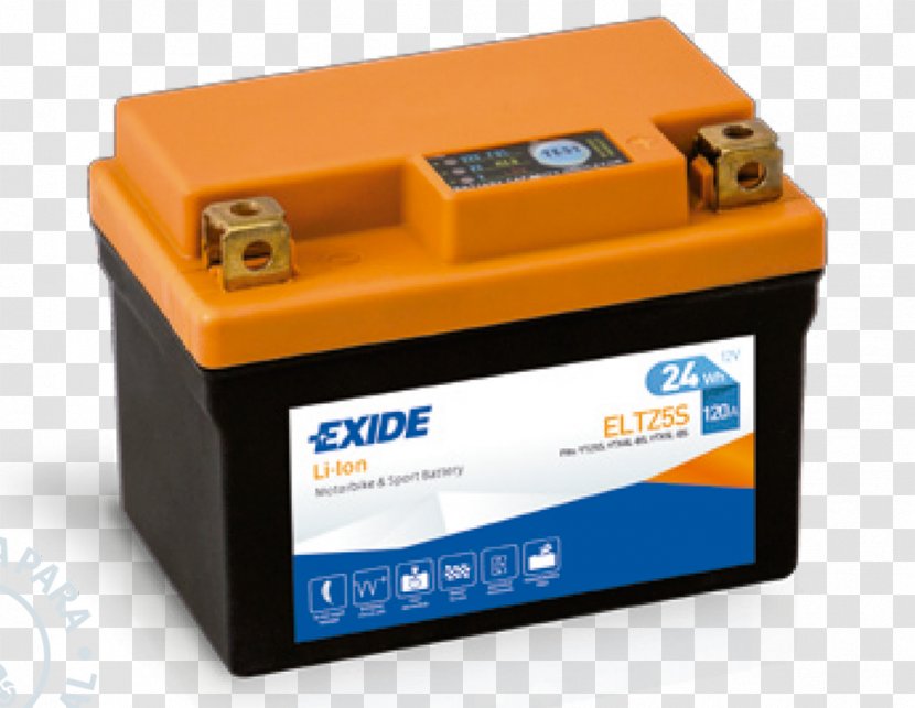 Lithium-ion Battery Electric Rechargeable Exide - Lithiumion - Automotive Transparent PNG