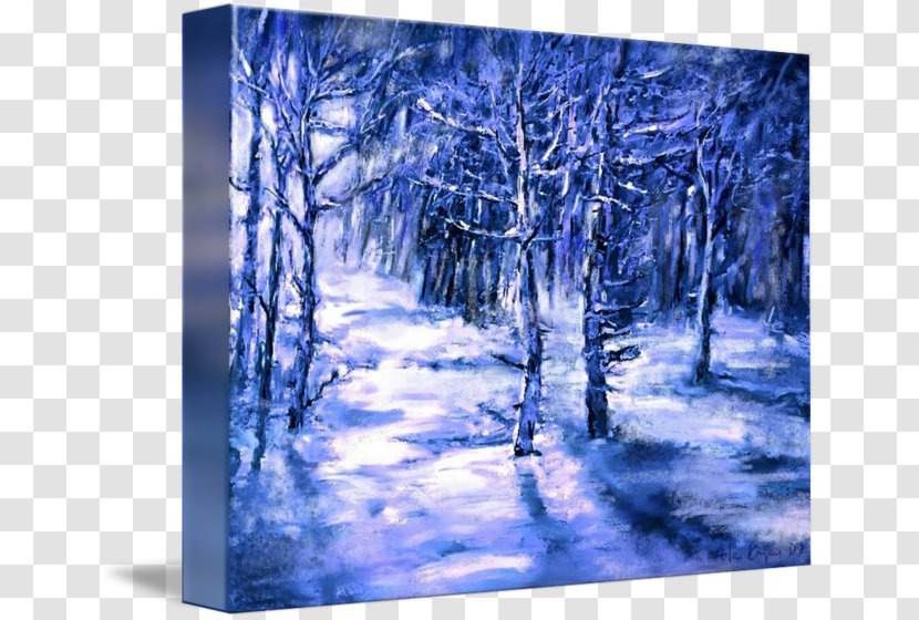 Watercolor Painting Acrylic Paint Woodland - Freezing - Moonlight Transparent PNG