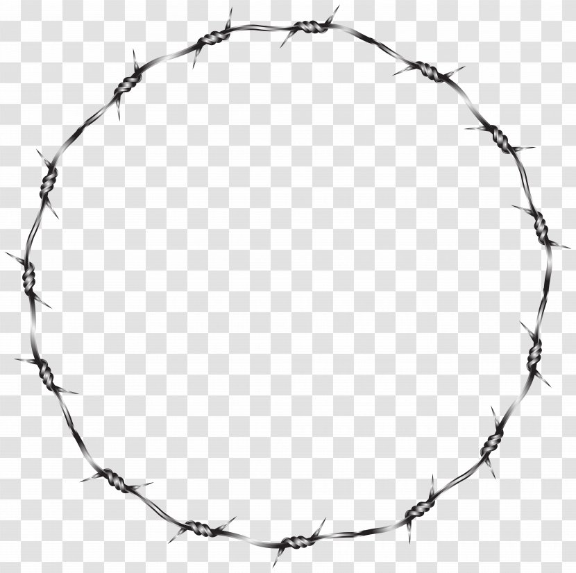 Barbed Wire Fence Clip Art - Wiring Diagram - Round Border Transparent Image Transparent PNG