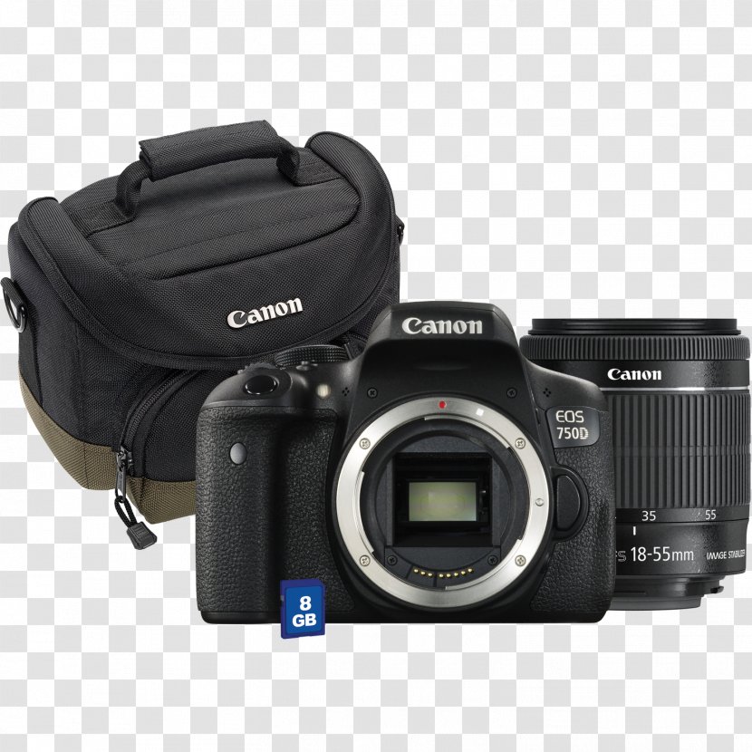 Canon EOS 750D 700D 80D EF-S 18–135mm Lens Digital SLR - Eos - Camera Transparent PNG