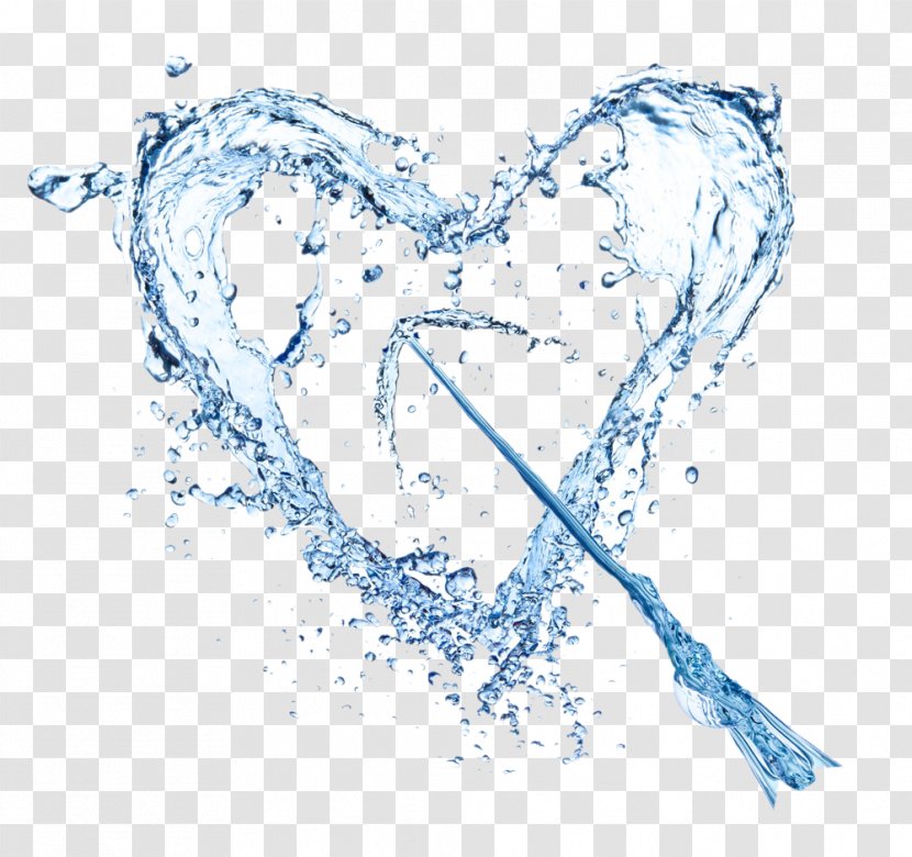 Drinking Water Stock Photography Heart Drop - Frame - Creative Stone Mandrel Transparent PNG